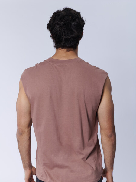 Musculosa oversize Marron