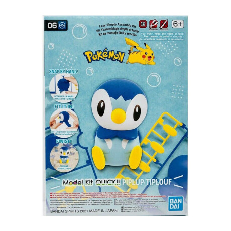 Piplup "Pokémon", Bandai Hobby Pokémon Model Kit (Requiere Armado) Piplup "Pokémon", Bandai Hobby Pokémon Model Kit (Requiere Armado)