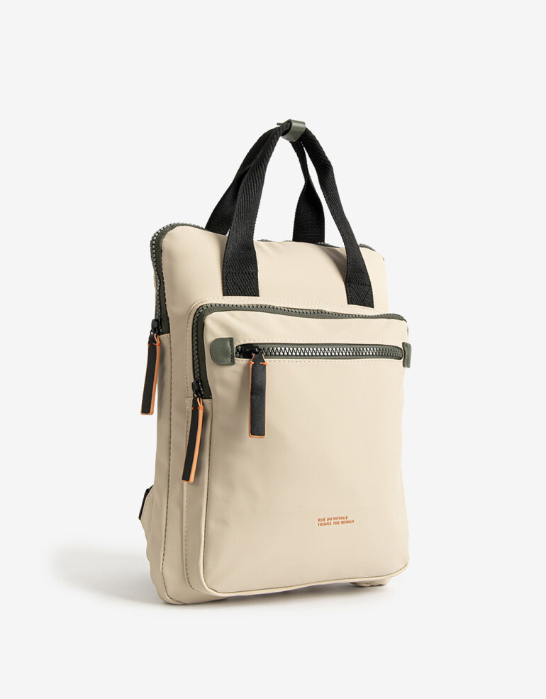 Portanotebook Mochila Portanotebook De Viaje Rue Du Voyage - Blanco Crudo