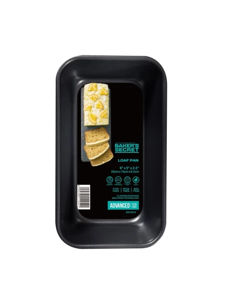 BUDINERA ANTIADHERENTE 24x14x7CM 0.9MM ADVANCED NEGRO BAKERS SECRET BUDINERA ANTIADHERENTE 24x14x7CM 0.9MM ADVANCED NEGRO BAKERS SECRET