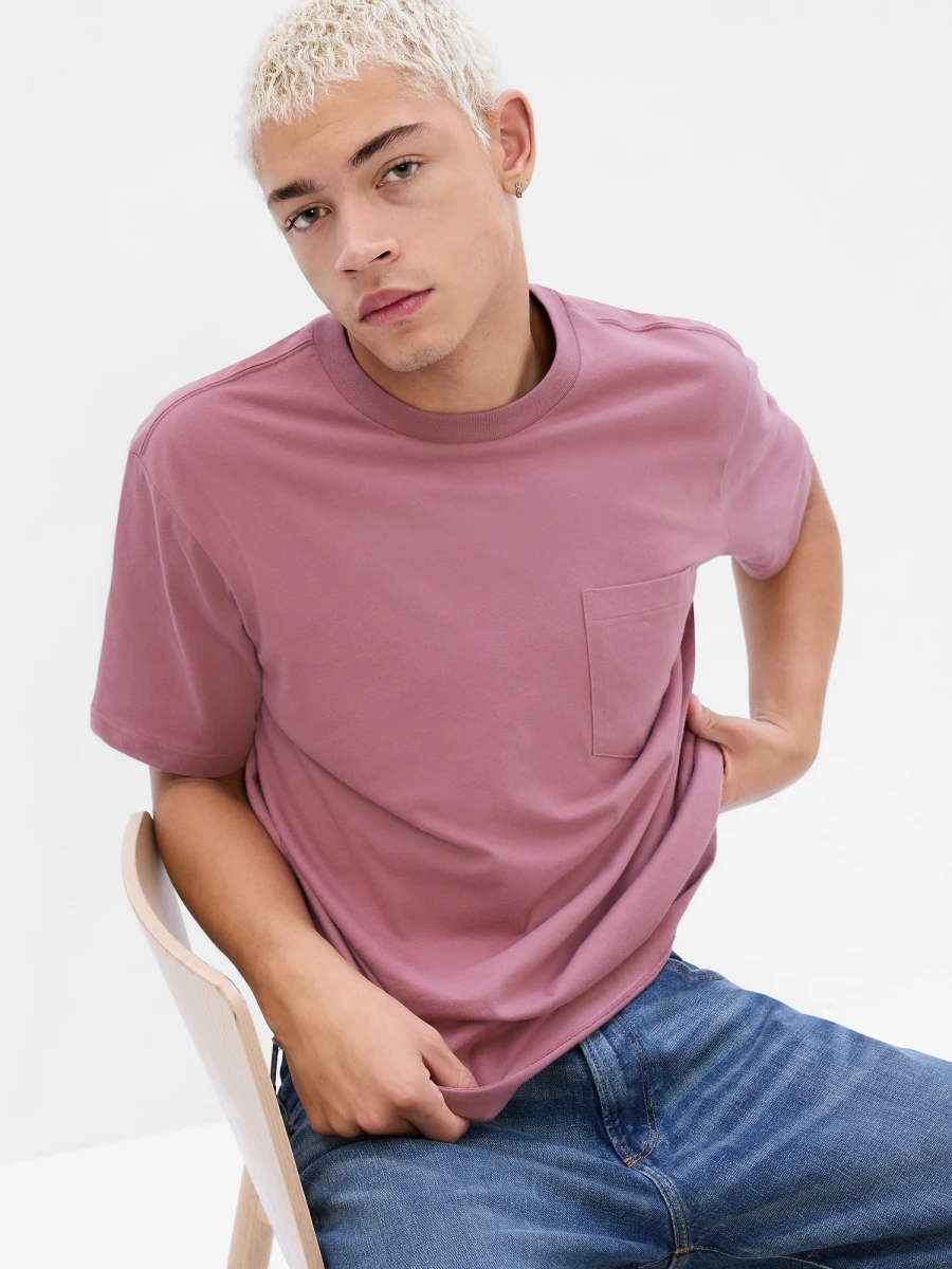 Remera Con Bolsillo Hombre - Mauve Moves 
