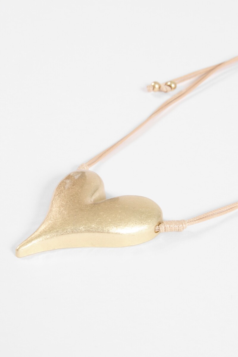 Collar cordón cora antique dorado