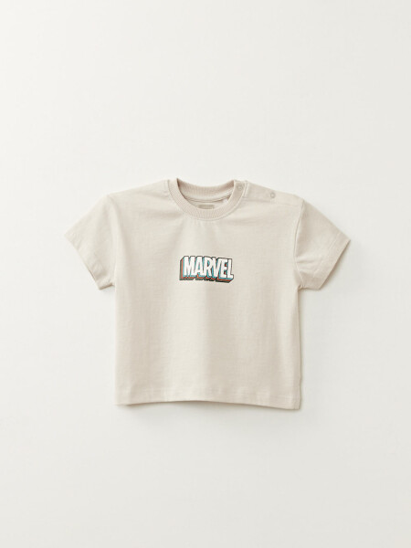 Remera manga corta Marvel Gris Claro