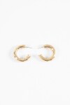Aros texture grandes dorado