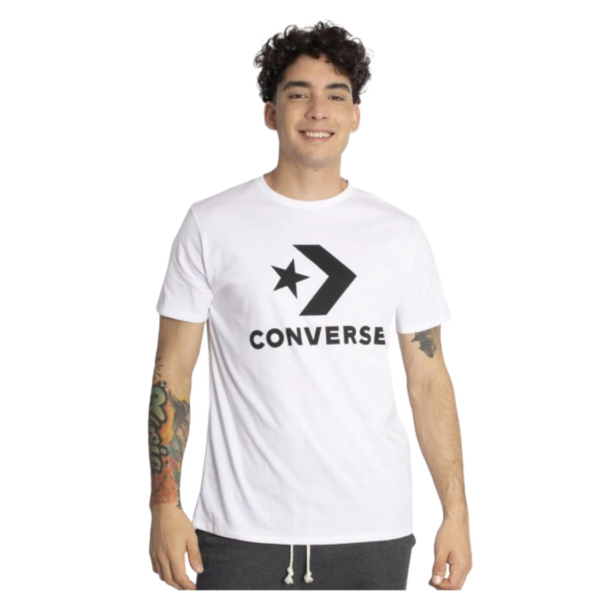 Remera Converse Star Chevron - Blanco 