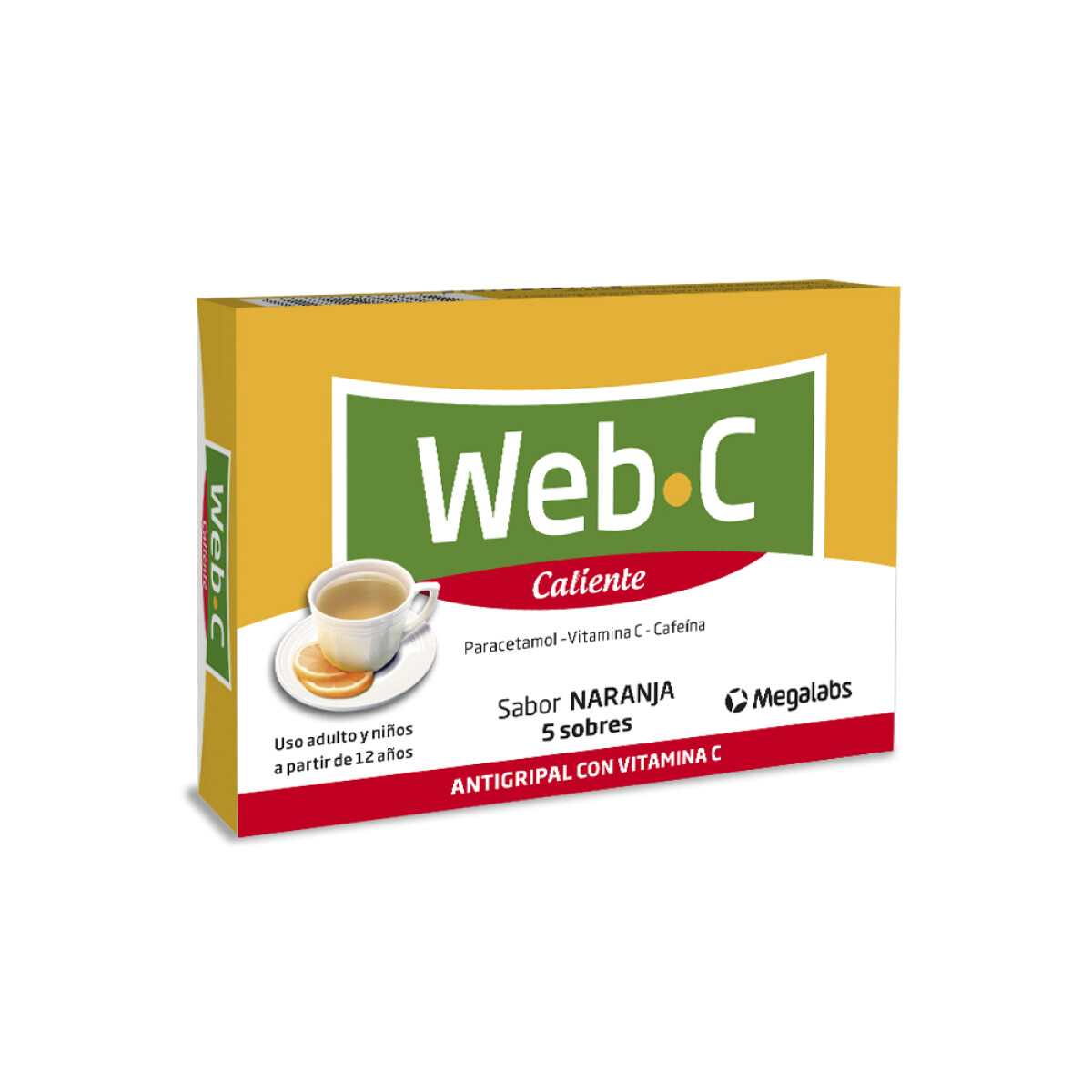 Web C Caliente 5 Sobres – Suplemento Vitamina C 