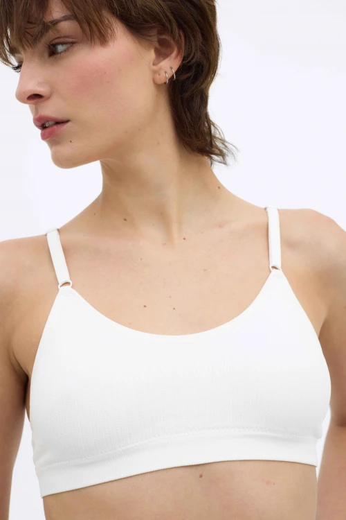 Bralette Flora Blanco