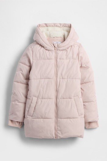 Campera Warmest Larga Niña Dull Rose