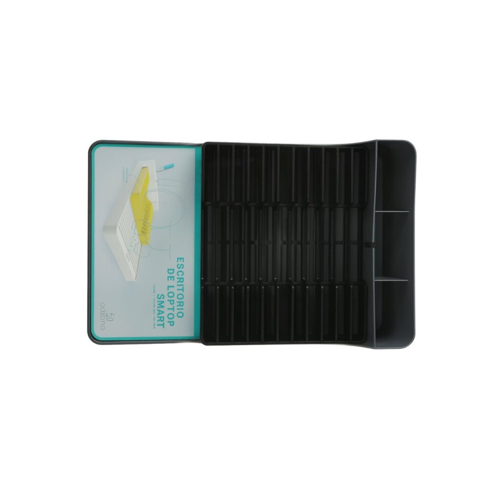 Escurreplatos negro con porta platos removible Escurreplatos Negro Con Porta Platos Removible
