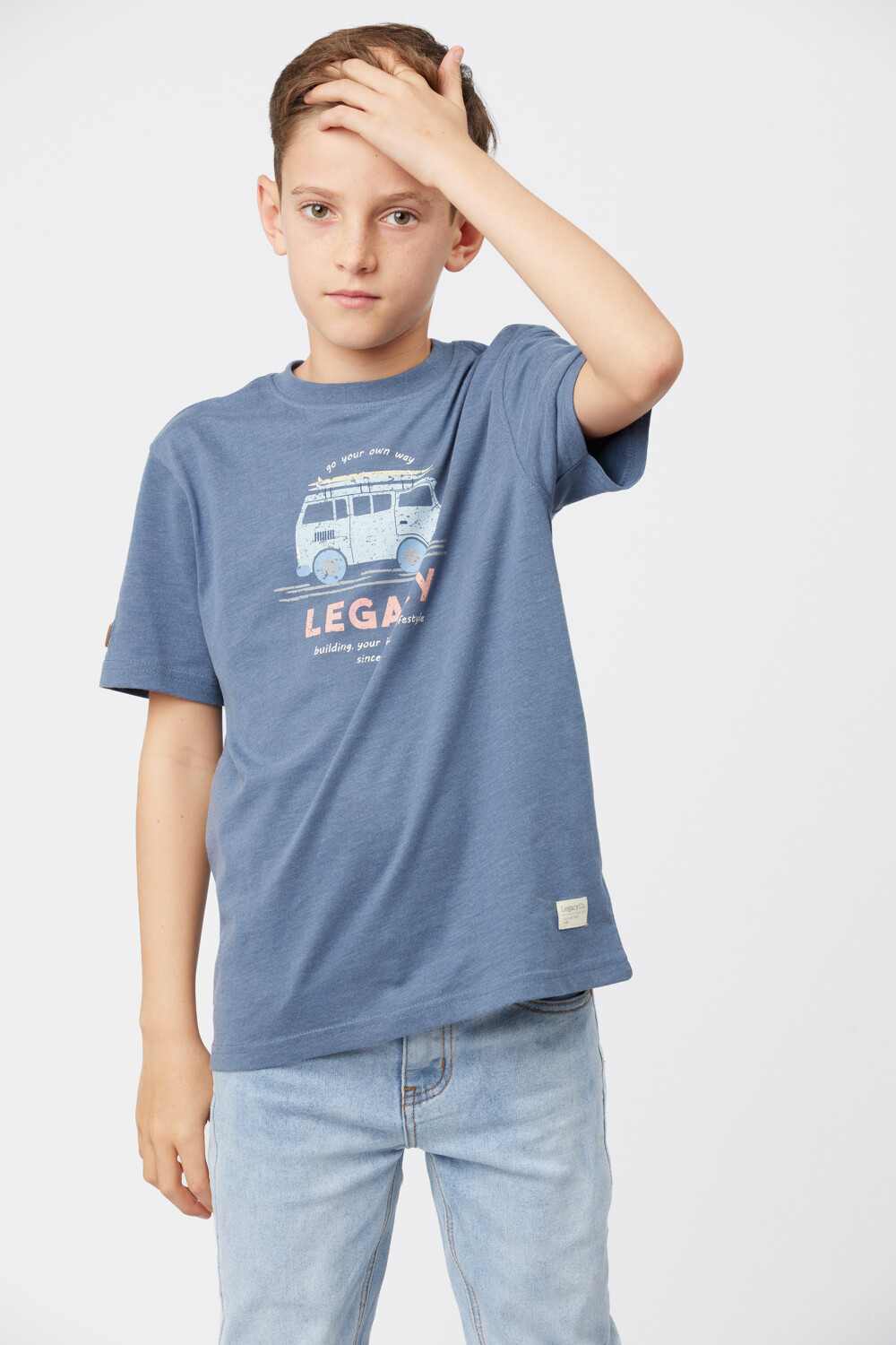 REMERA ESTAMPADA Azul