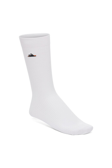 Cotton Rib White White