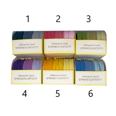 OUTLET Colitas de pelo 6 pcs varios colores Outlet Colitas De Pelo 6 Pcs Varios Colores