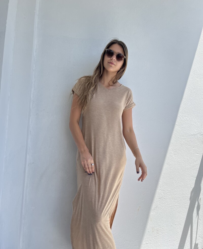 Vestido basico largo best sale