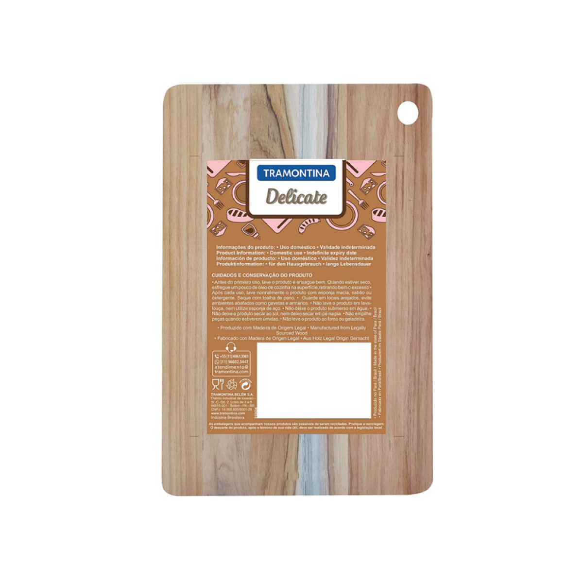 Tabla rectangular 33 x 20 x 1.8cm "DELICATE" - TB1506 