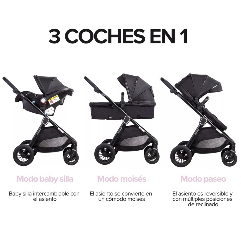 Coche SUNSET TS con Baby Silla y Base Isofix Coche SUNSET TS con Baby Silla y Base Isofix