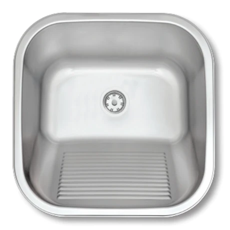 Pileta Acero Inoxidable Para Cocina 40X40X22.2 Tipo Lavadero Tramontina 000