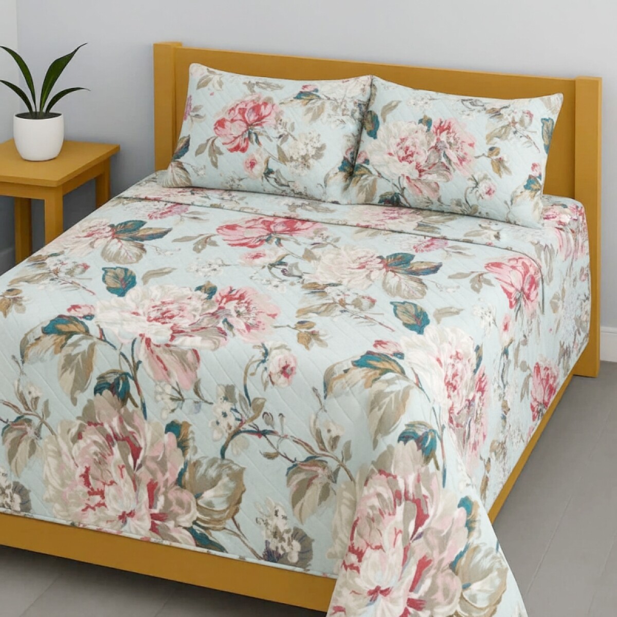 Set Cubrecama 2 Plazas CBR-MICRO Diego (3 piezas) – 220×240 + 2 Fundas 50×70 | Confort, Diseño y Estilo 