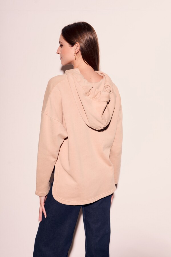 Sweater Algodón Lavado Rosa