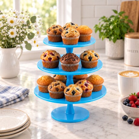 Porta Muffin Celeste Porta Muffin Celeste