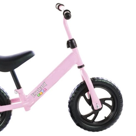 Bicicleta De Metal Sin Pedales P/ Niños Ruedas Goma Rosa