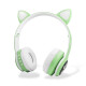 Auriculares Bluetooth Over-Ear Cat VZV-23M con Orejas y Led Verde