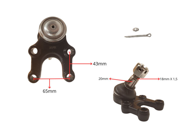 Rotula Nissan 720 Diesel 83-86 Der Rotula Nissan 720 Diesel 83-86 Der