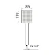 Telefono En Abs Negro Mate No Incl Flexible 000