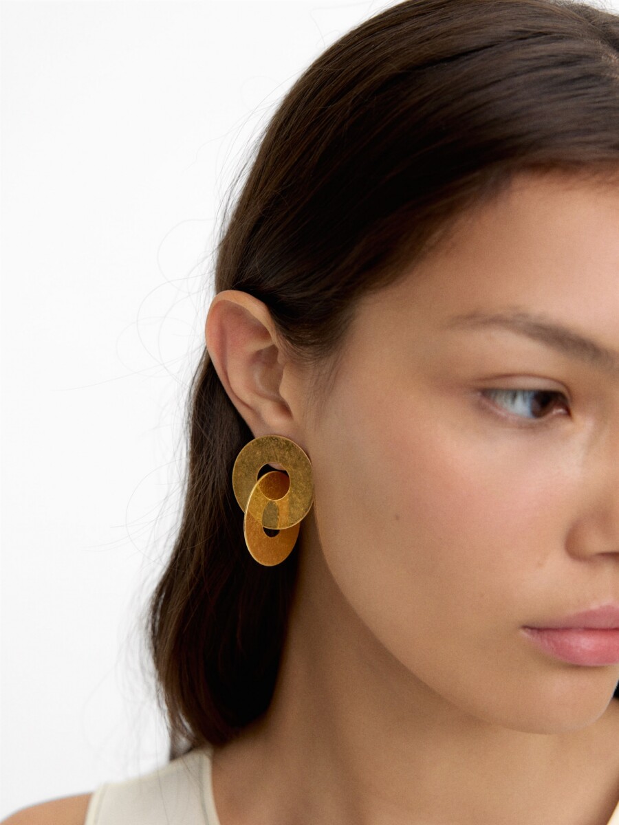 Pendientes Maxi Entrelazados dorado