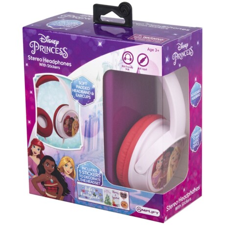 PRINCESAS AURICULAR HEADSET AUX CON STICKERS V01