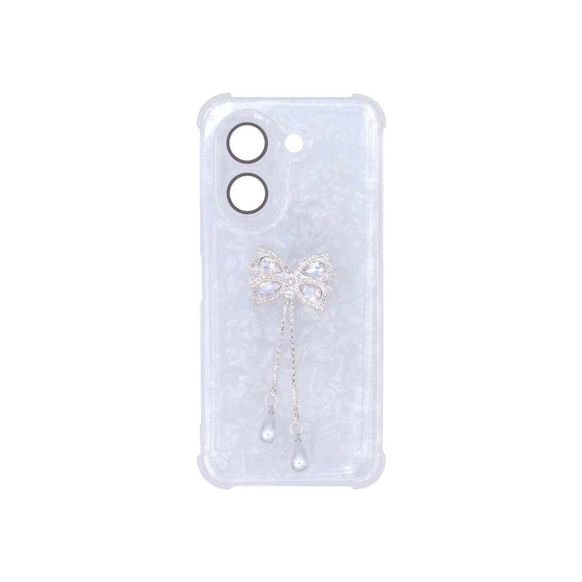 Protector para Honor X7e diseño moña color blanco 