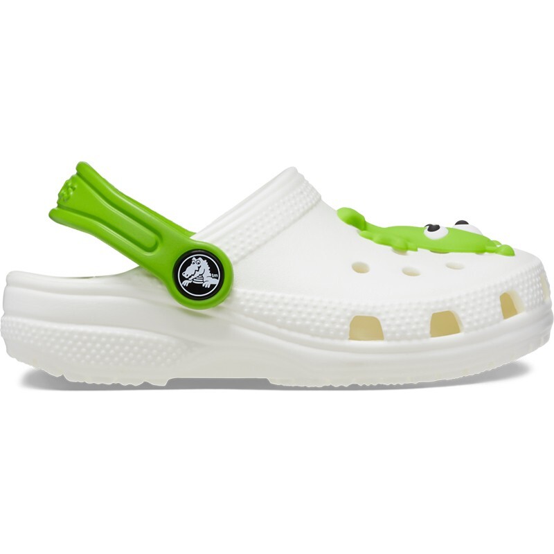 Crocs Classic Glow Alien Blanco
