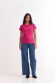 Remera cuello redondo ICONIC 150 ROSA PASTEL