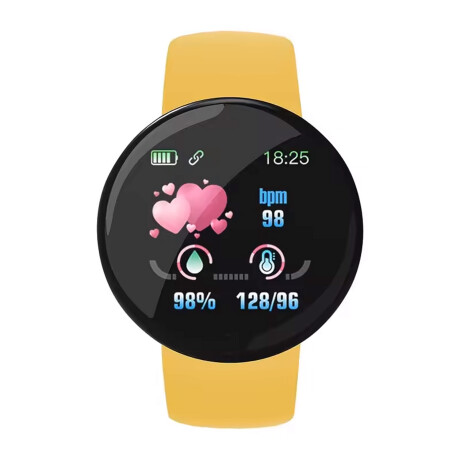 SmartWatch Unisex Bluetooth Alarma Deporte Música Amarillo