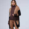 Cardigan Colorblock MULTI/TOSTADO