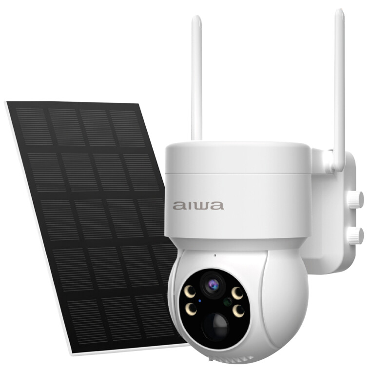 Cámara de Seguridad Exterior WIFI AIWA Inalámbrica con Batería y Panel Solar | AWCTO43 Cámara de Seguridad Exterior WIFI AIWA Inalámbrica con Batería y Panel Solar | AWCTO43