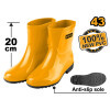 BOTA LLUVIA CORTA AMARILLA TALLE 43 SSH102L.43 INGCO BOTA LLUVIA CORTA AMARILLA TALLE 43 SSH102L.43 INGCO