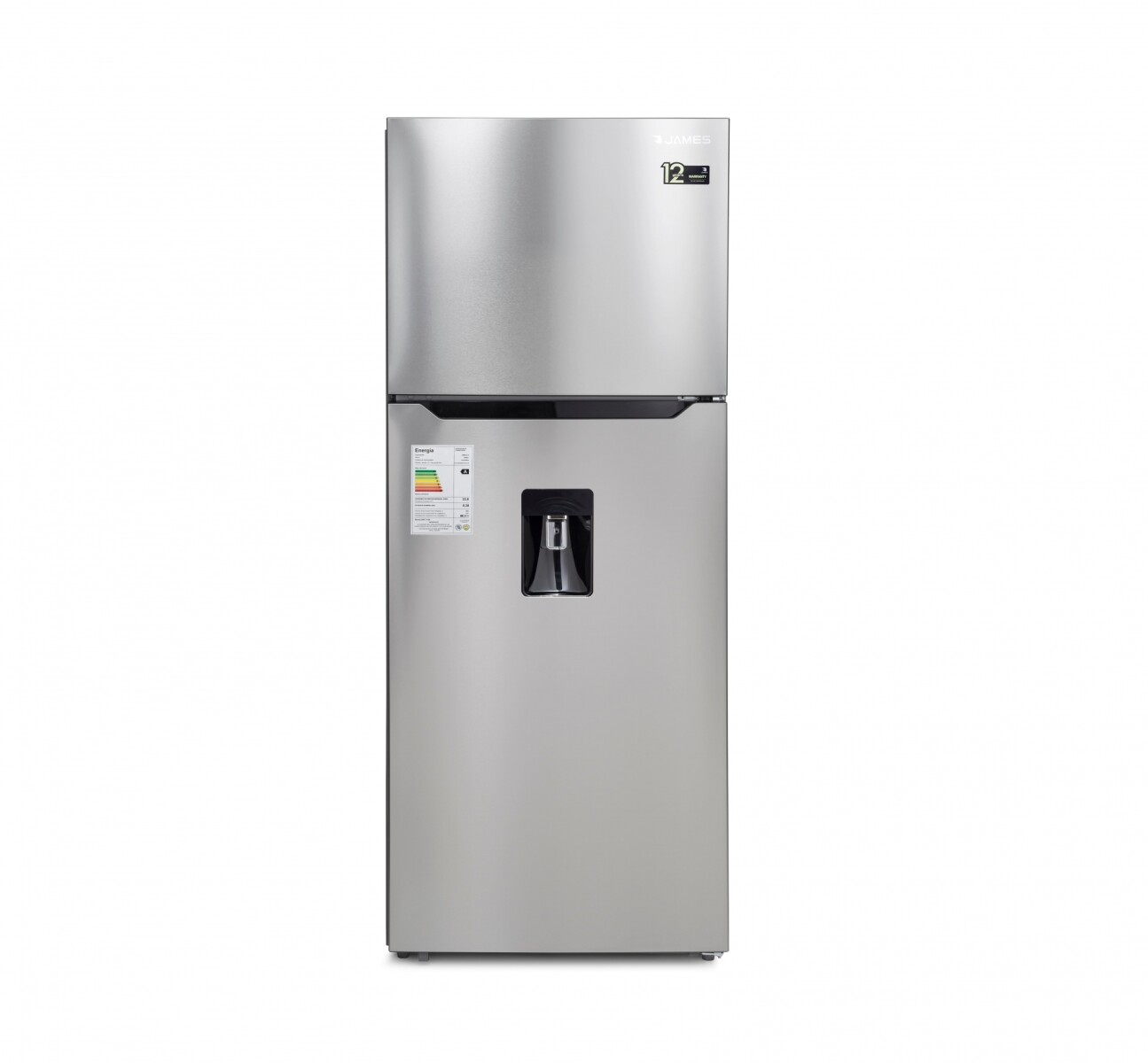 Heladera James 448L Frio Seco Con Disp Inox 