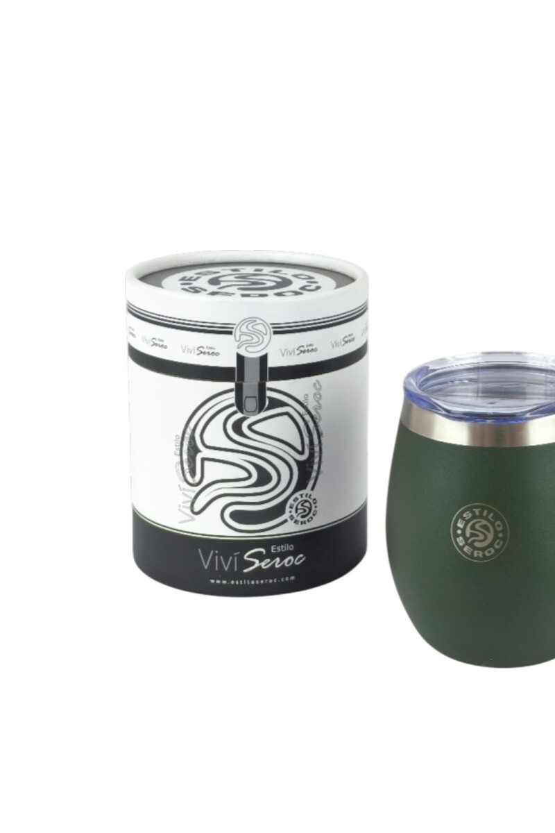 Mate Acero Color 8oz verde