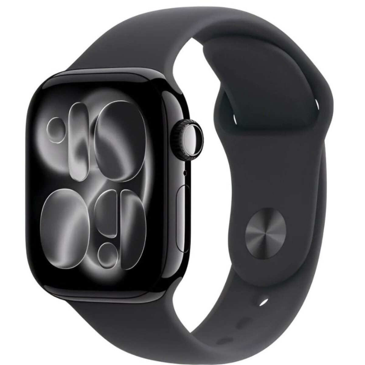 Apple Watch Series 11 46mm Silver AL Black Sport Band M/L MEV44LW/A 