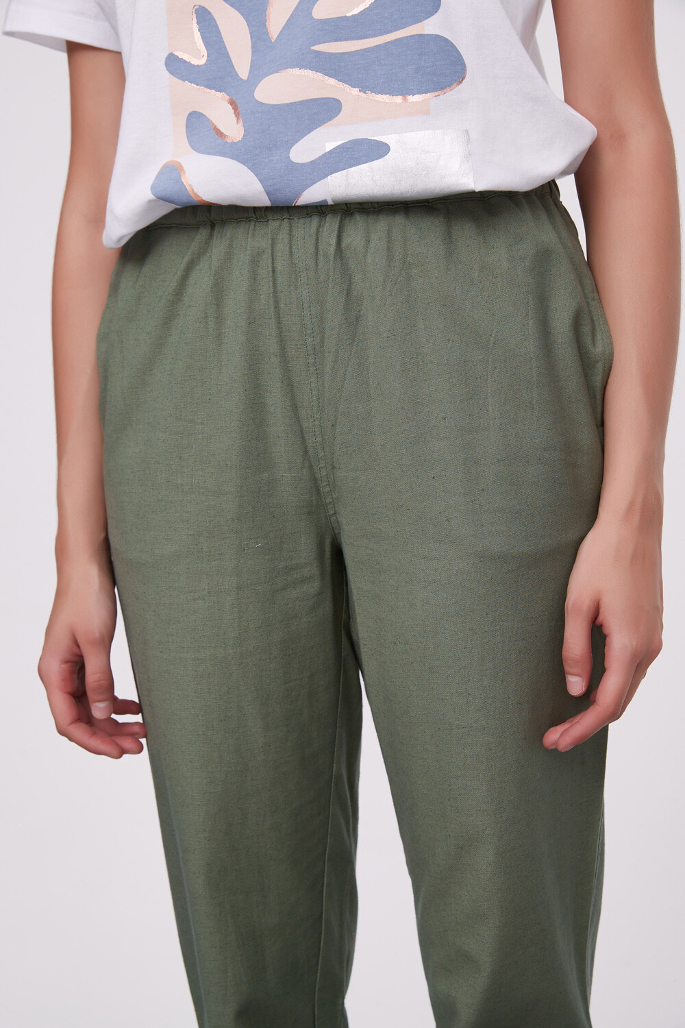 Pantalon Basilia Verde Seco