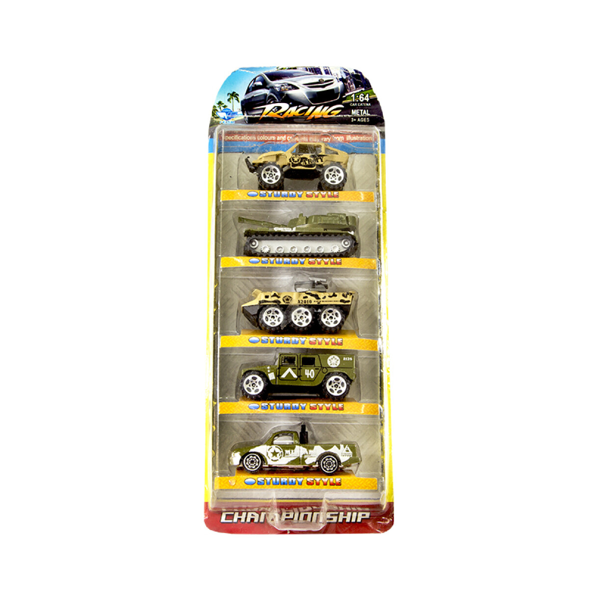Set x5 VehÃÂ­culos Militares RACING 