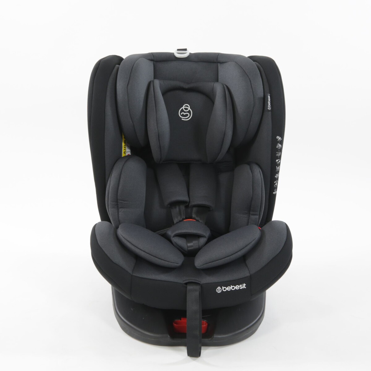 Bebesit Saturn silla de Auto 0/1/2/3 isofix 360 Gris Oscuro 