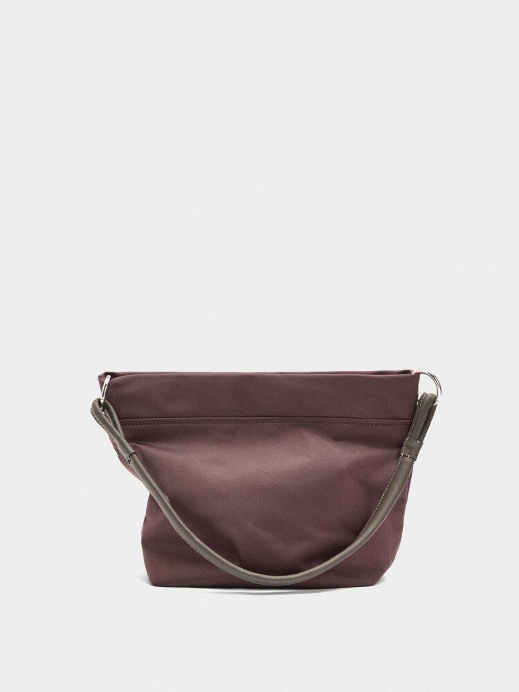 Bolso De Hombro De Nylon burdeos