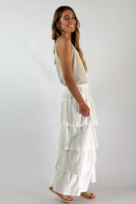 POLLERA BORACAY Blanco
