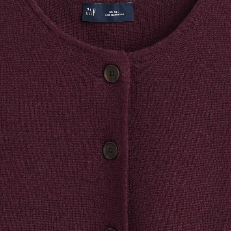 CASHSOFT LT TAILORED VEST TUSCAN RED