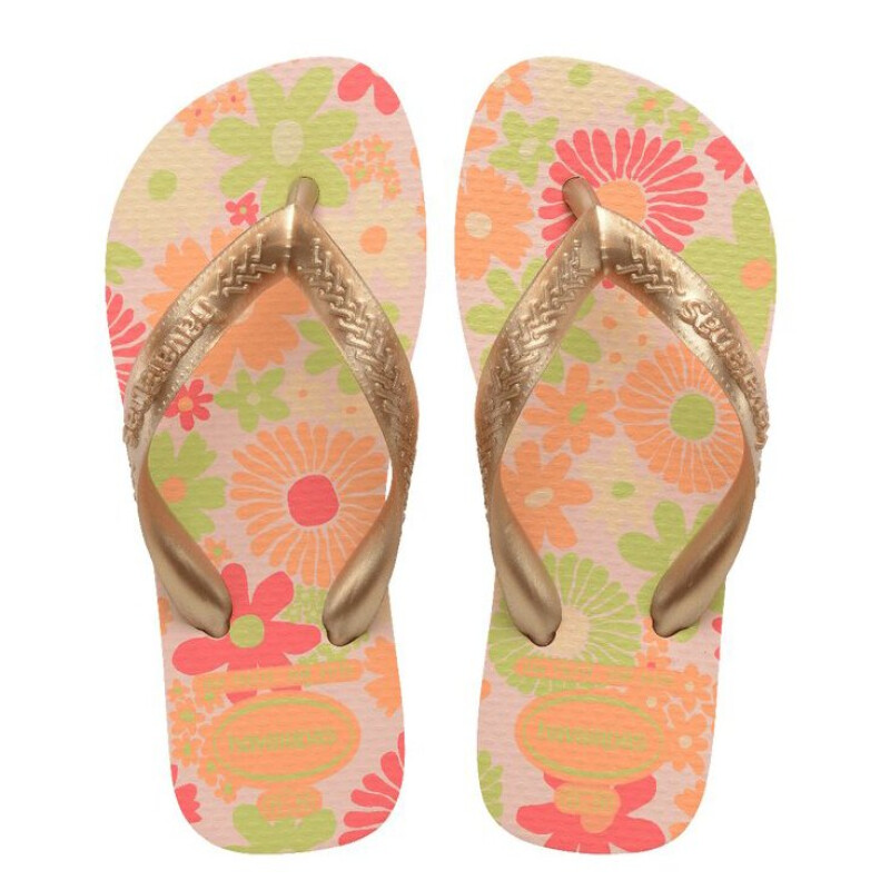 Sandalias Infantiles Havaianas Hav.Kids Flores Rosa Ballet