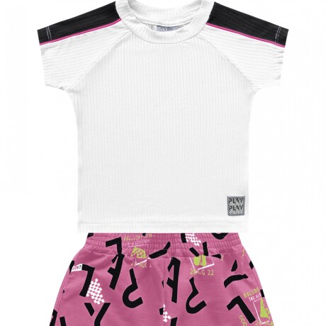 Conjunto niña short y remera Conjunto niña short y remera