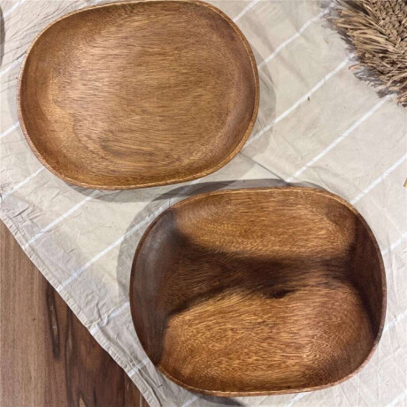Bandeja Oval 40X25X25Cm Madera