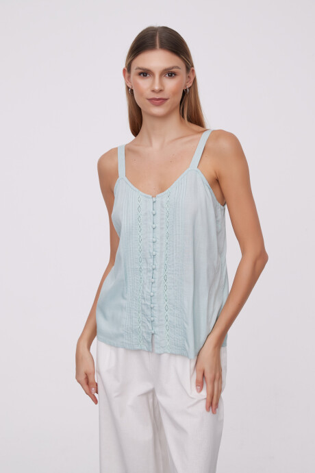 Musculosa Tassan Verde Agua