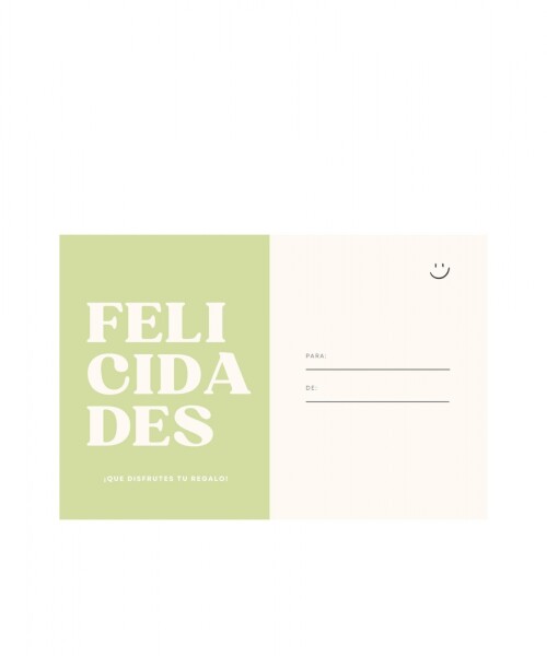 Tarjeta felicidades 10x15 DISEÑO 1
